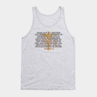 PHILIPPIANS 4 : 8 Tank Top